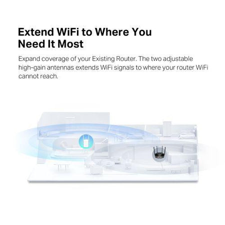 Mercusys (ME60X) AX1500 Dual Band Wall-Plug Wi-Fi 6 Range Extender, 1x GB LAN, AP Mode-4