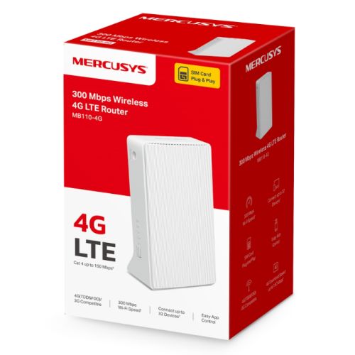 Mercusys (MB110-4G) 300Mbps Wireless N 4G LTE Router, External Antenna Ports, Connect up to 32 Devices, Wi-Fi Router Mode-2