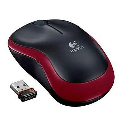 Logitech M185 Wireless Notebook Mouse, USB Nano Receiver, Black/Red - £ 10.60 X-Case