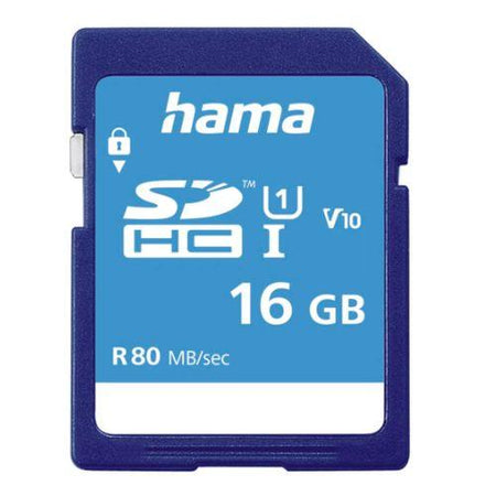 Hama 16GB SDHC Card, UHS-I Class 10, 80MB/s-0