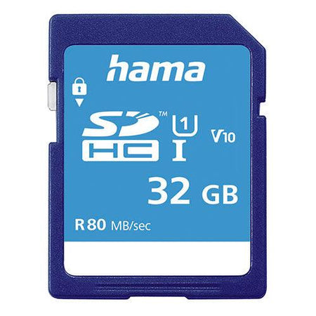 Hama 32GB SDHC Card, UHS-I Class 10, 80MB/s-0