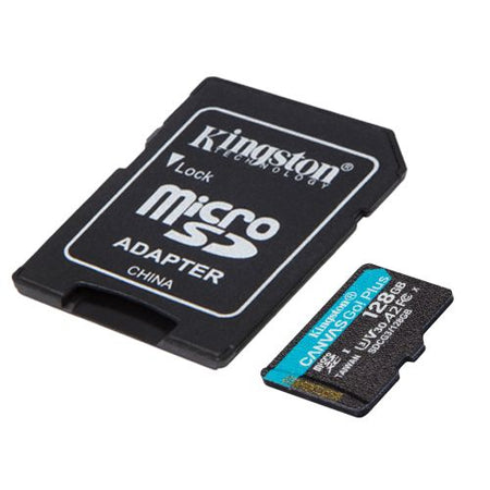 Kingston 128GB Canvas Go! Plus Micro SD Card with SD Adapter, UHS-I Class 10, U3, A2 App Performance, 170MB/s-1