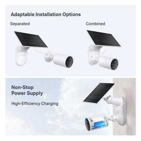 TP-LINK (TAPO A201) 2.5W Solar Panel for TAPO Battery Cameras, IP65, 4m Charging Cable-4