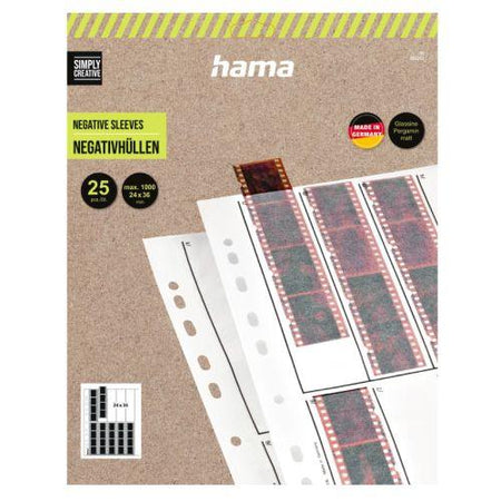 Hama Negative Sleeves, Glassine, 10 Strips of 4 Negatives, 24x36 mm, 25 pcs-2