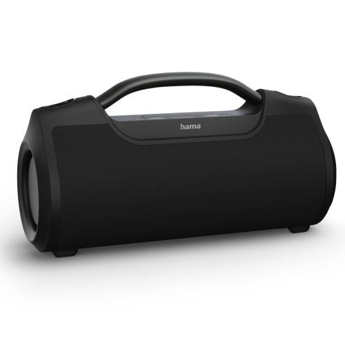 Hama SoundBarrel Bluetooth/3.5mm Jack 60W Portable Loudspeaker, 3600mAh Battery, IPX6 Waterproof, Hands-Free Facility, Black-0