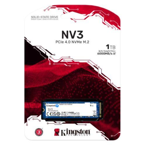 Kingston 1TB NV3 M.2 NVMe Gen4 SSD, M.2 2280, PCIe4, R/W  6000/4000 MB/s-1