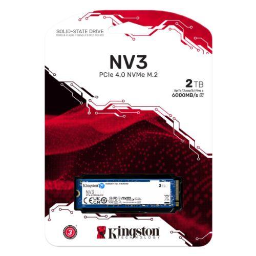 Kingston 2TB NV3 M.2 NVMe Gen4 SSD, M.2 2280, PCIe4, R/W  6000/5000 MB/s-1