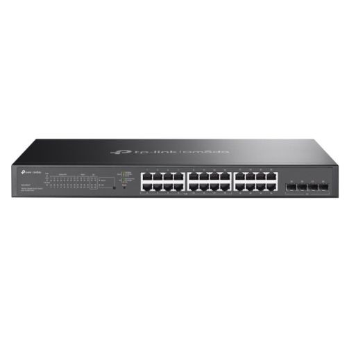 TP-LINK (SG2428LP) Omada 28-Port Gigabit Smart Switch with 16-Port PoE+, 4 GB SFP Slots, Rackmountable-0