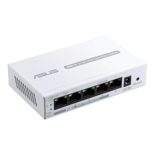 Asus (ExpertWiFi EBP15) 5-Port Gigabit Smart Managed Switch with 4-Port PoE+, 60W, Centralised Management-0