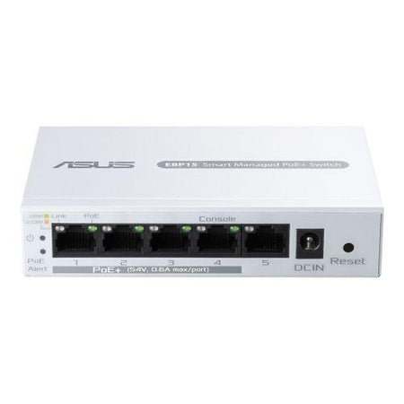 Asus (ExpertWiFi EBP15) 5-Port Gigabit Smart Managed Switch with 4-Port PoE+, 60W, Centralised Management-2