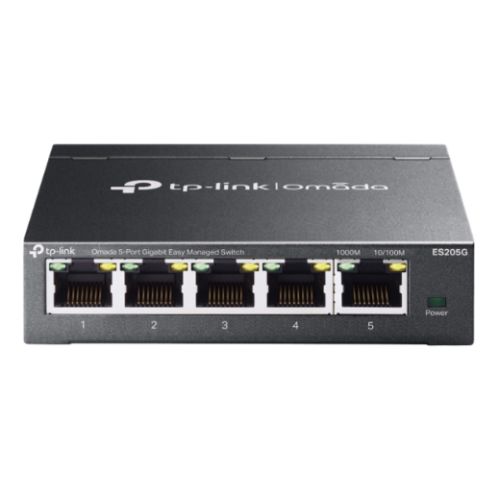 TP-LINK (ES205G) Omada 5-Port Gigabit Easy Managed Switch, 5x GB Ports, Metal Casing-0