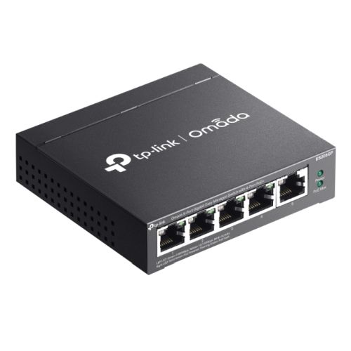 TP-LINK (ES205GP) Omada 5-Port Gigabit Easy Managed Switch with 4-Port PoE+, 5x GB Ports, Metal Casing-3