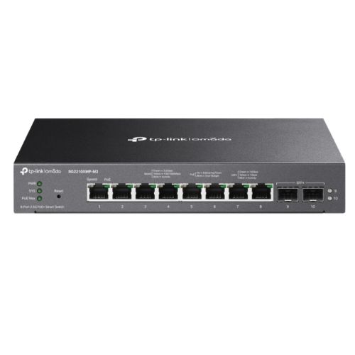 TP-LINK (SG2210XMP-M2) Omada 8-Port 2.5GBASE-T and 2-Port 10GE SFP+ Smart Switch with 8-Port PoE+-0