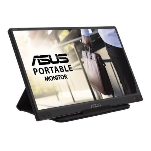 Asus 15.6" Portable IPS Monitor (ZenScreen MB166C), 1920 x 1080, USB-C, USB-powered, Auto-rotatable, Flicker Free, Blue Light Filter-0