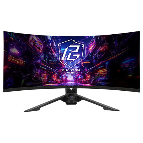 Asrock 34" WQHD Curved Gaming Monitor (PG34QRT2B), 3440 x 1440, 1ms, 2 HDMI, 2 DP, 180Hz, Tilt/Swivel/Height Adjust., USB, VESA-1