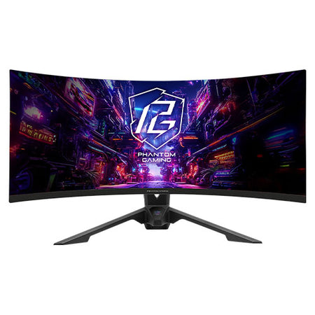 Asrock 34" WQHD Curved Gaming Monitor (PG34QRT3A), 3440 x 1440, 1ms, 2 HDMI, 2 DP, 180Hz, Mini-OLED, Tilt/Swivel/Height Adjust., RGB, VESA-1