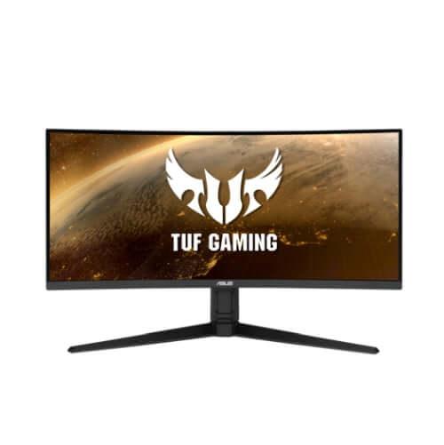 Asus TUF Gaming 34" WQHD Ultra-wide Curved Gaming Monitor (VG34VQL1B), 3440 x 1440, 1ms, 2 HDMI, 2 DP, USB, 165Hz, VESA-1