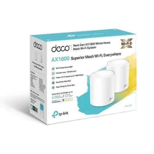 TP-LINK (DECO X20) Whole Home Mesh Wi-Fi 6 System, 2 Pack, Dual Band £ 139.68 X-Case