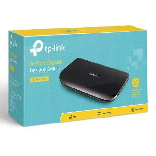 TP-LINK (TL-SG1008D) 8-Port Gigabit Unmanaged Desktop Switch, Plastic £ 13.97 X-Case