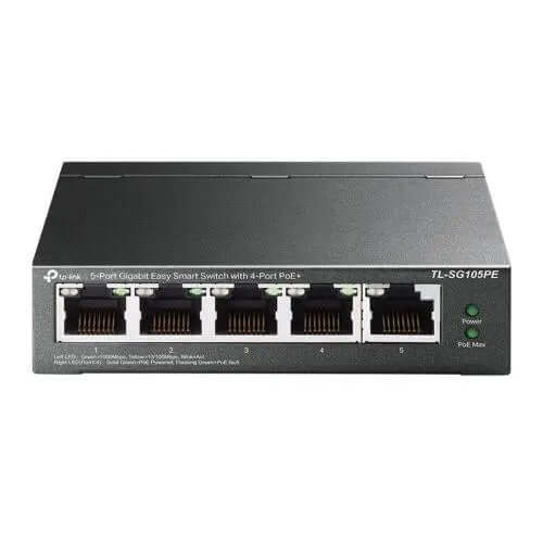 TP-LINK (TL-SG105PE) 5- Port Gigabit PoE Easy Smart Switch, 4-Port £ 40.74 X-Case