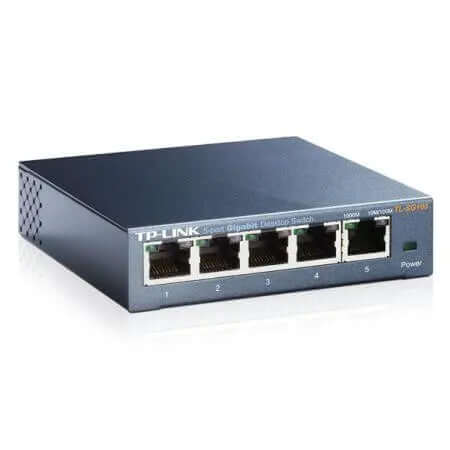 TPLINK (TLSG105) 5Port Gigabit Unmanaged Desktop Switch, Steel Case £ 13.97 X-Case