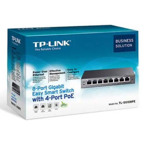 TP-LINK (TL-SG108PE) 8-Port Gigabit PoE Easy Smart Switch, 4-Port PoE, £ 54.71 X-Case