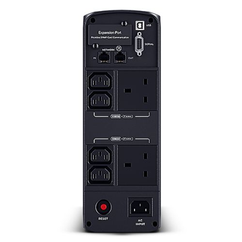 CyberPower PFC Sinewave 1350VA Line Interactive Tower UPS, 810W, LCD Display, 2x UK Plug, 4x IEC, AVR Energy Saving-3