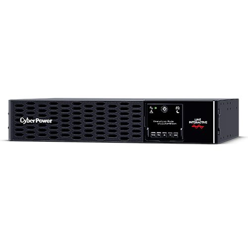 CyberPower Smart App 2200VA Line Interactive 2U Rackmountable Professional UPS, 2200W, LCD Display, 8x IEC, AVR Energy Saving, Hot-swappable Batteries-0