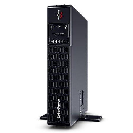 CyberPower Smart App 2200VA Line Interactive 2U Rackmountable Professional UPS, 2200W, LCD Display, 8x IEC, AVR Energy Saving, Hot-swappable Batteries-1