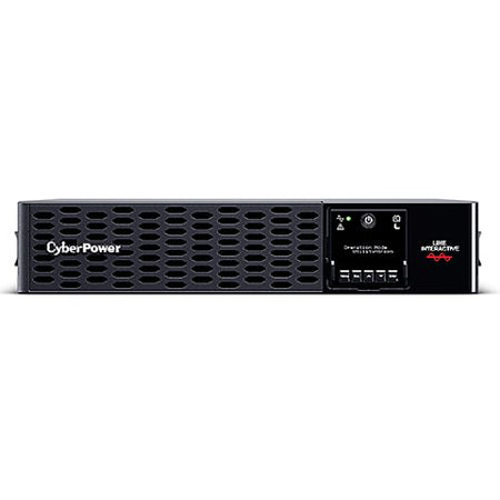 CyberPower Smart App 2200VA Line Interactive 2U Rackmountable Professional UPS, 2200W, LCD Display, 8x IEC, AVR Energy Saving, Hot-swappable Batteries-2