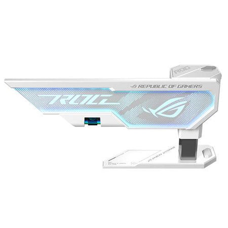 Asus ROG Herculx Graphics Card Holder, 3D ARGB Lightning, Stand Design, Supports Height of 72-128mm, Magnetic Spirit Level, White-5