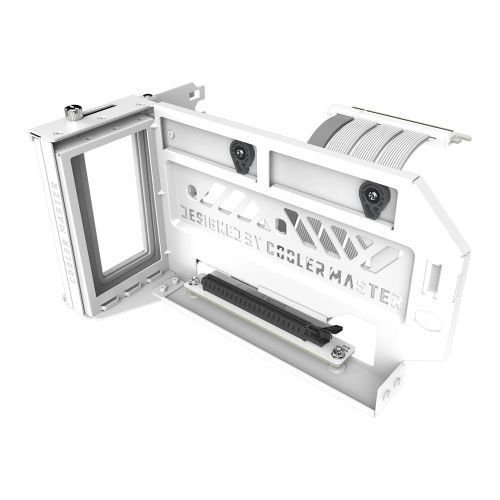 Cooler Master Vertical GPU Holder Kit V3 with 165mm PCIe 4.0 Riser Cable, White-0