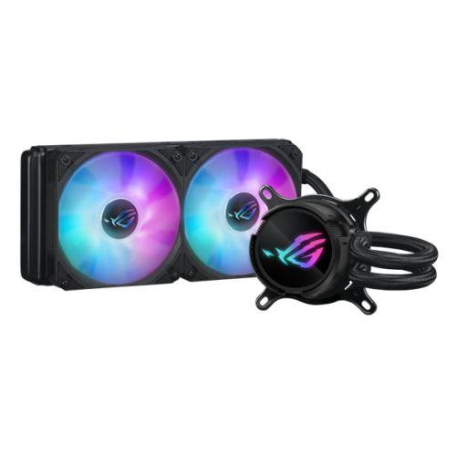 Asus ROG STRIX LC III 240 ARGB Liquid CPU Cooler, 240mm, 7th Gen v2 Asetek Pump, ARGB Fans, Rotatable Water Block-0