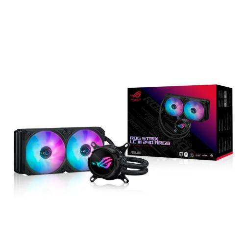 Asus ROG STRIX LC III 240 ARGB Liquid CPU Cooler, 240mm, 7th Gen v2 Asetek Pump, ARGB Fans, Rotatable Water Block-5