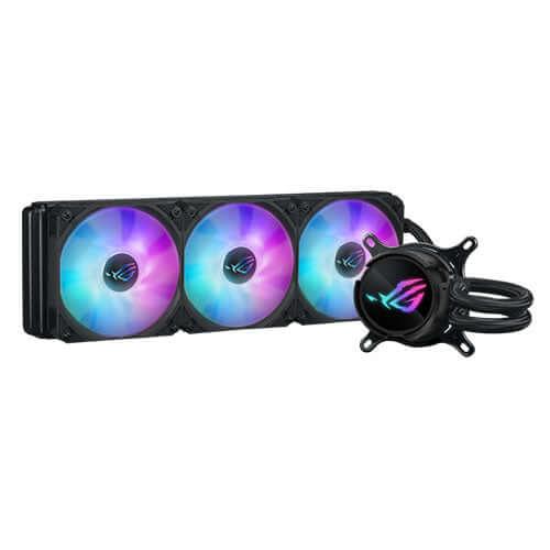 Asus ROG STRIX LC III 360 ARGB Liquid CPU Cooler, 360mm, 7th Gen v2 Asetek Pump, ARGB Fans, Rotatable Water Block-0