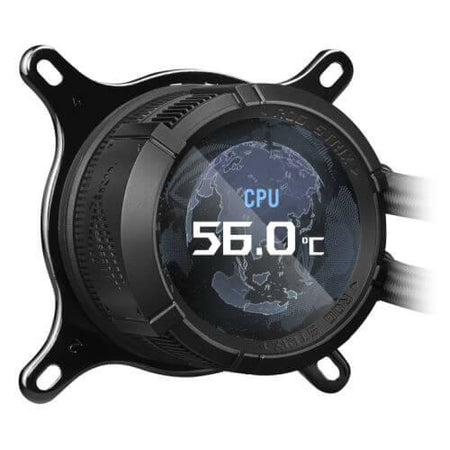 Asus ROG STRIX LC III 360 ARGB LCD Liquid CPU Cooler, 360mm, 7th Gen v2 Asetek Pump, ARGB Fans, Customisable LCD Display, Rotatable Water Block, Black-3