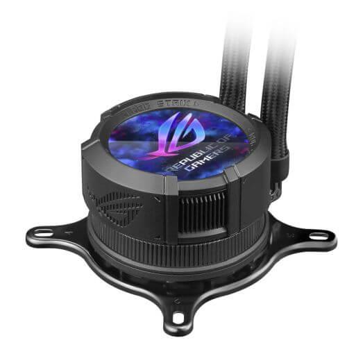 Asus ROG STRIX LC III 360 ARGB LCD Liquid CPU Cooler, 360mm, 7th Gen v2 Asetek Pump, ARGB Fans, Customisable LCD Display, Rotatable Water Block, Black-4