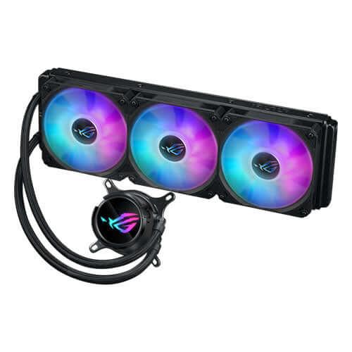 Asus ROG STRIX LC III 360 ARGB Liquid CPU Cooler, 360mm, 7th Gen v2 Asetek Pump, ARGB Fans, Rotatable Water Block-1