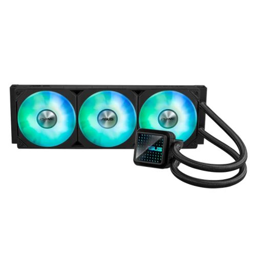 Asus PRIME LC 360 ARGB 360mm Liquid CPU Cooler, ARGB Fans, Customisable Infinity Mirror Lenses-0