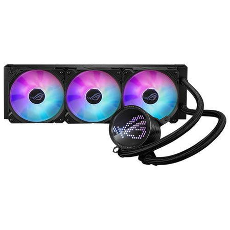 Asus ROG Ryuo III 360 ARGB 360mm Liquid CPU Cooler, 8th Gen Asetek Pump, 3 x ARGB Fans, Anime Matrix LED Display-0