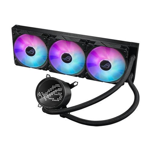 Asus ROG Ryuo III 360 ARGB 360mm Liquid CPU Cooler, 8th Gen Asetek Pump, 3 x ARGB Fans, Anime Matrix LED Display-1