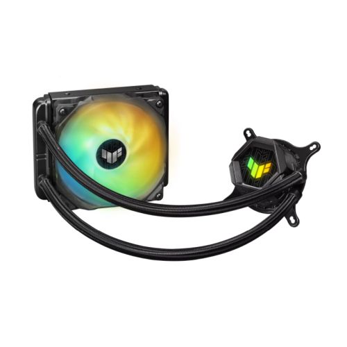 Asus TUF Gaming LC120 V2 ARGB Liquid CPU Cooler, 120mm Radiator, ARGB Pump Head, 1 x ARGB PWM Fan-0