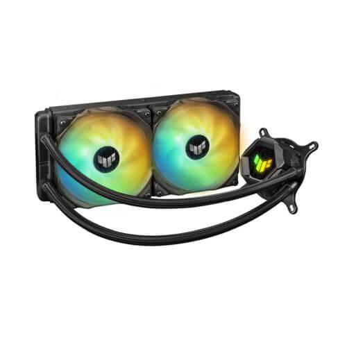 Asus TUF Gaming LC240 ARGB Liquid CPU Cooler, 240mm Radiator, ARGB Pump Head, 2 x ARGB PWM Fans-0