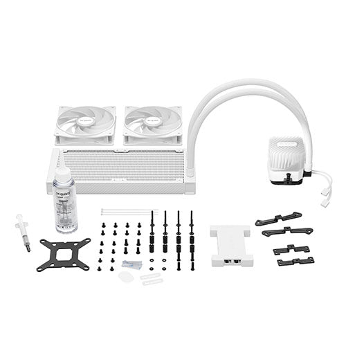 Be Quiet! Light Loop 240mm ARGB Liquid CPU Cooler, 2x Light Wings LX PWM Fans, ARGB Cooling Block, ARGB-PWM-Hub, White-4