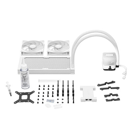 Be Quiet! Light Loop 240mm ARGB Liquid CPU Cooler, 2x Light Wings LX PWM Fans, ARGB Cooling Block, ARGB-PWM-Hub, White-4