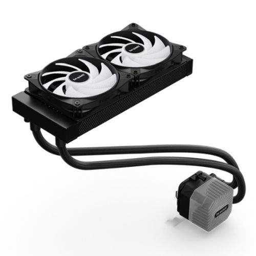 Be Quiet! Light Loop 240mm ARGB Liquid CPU Cooler, 2x Light Wings LX PWM Fans, ARGB Cooling Block, ARGB-PWM-Hub-1