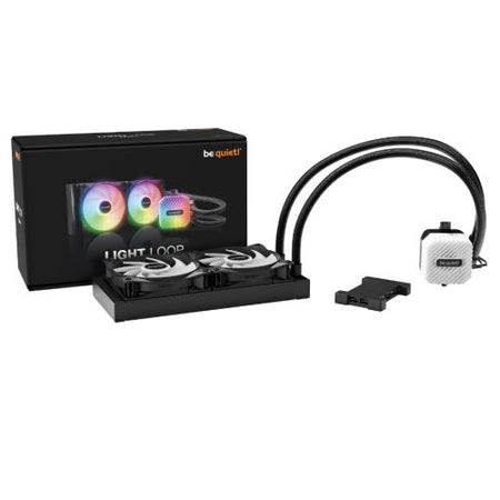 Be Quiet! Light Loop 240mm ARGB Liquid CPU Cooler, 2x Light Wings LX PWM Fans, ARGB Cooling Block, ARGB-PWM-Hub-5