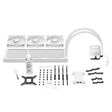 Be Quiet! Light Loop 360mm ARGB Liquid CPU Cooler, 3x Light Wings LX PWM Fans, ARGB Cooling Block, ARGB-PWM-Hub, White-4