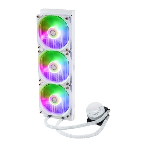 Cooler Master MasterLiquid 360L Core ARGB 360mm Liquid CPU Cooler, 3x ARGB PWM Fans, RGB Pump Head, White-1