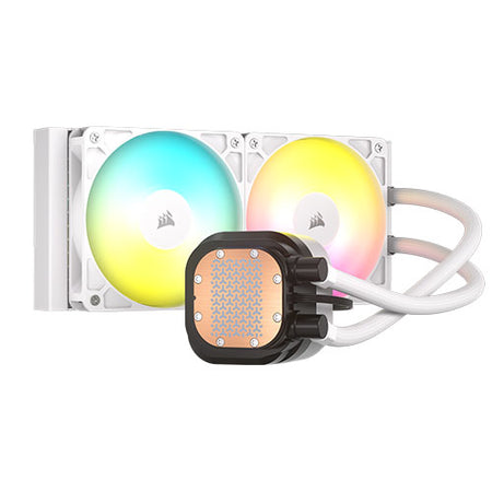 Corsair NAUTILUS 240 RS ARGB Liquid CPU Cooler, RS120 ARGB Magnetic Dome Fans, RGB Pump, Daisy-Chain Connections, White-3